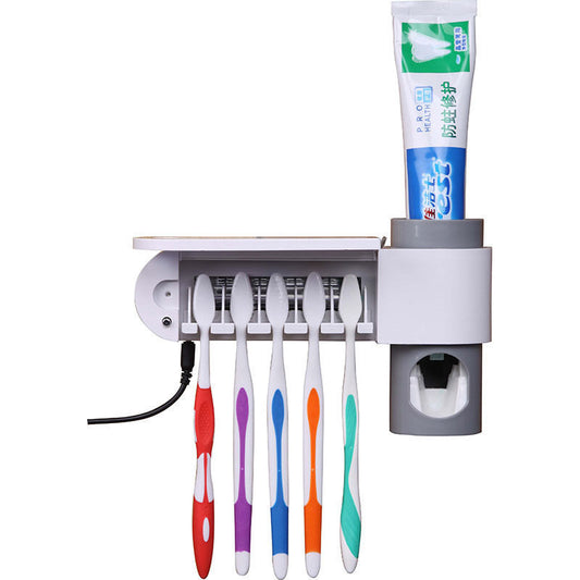 Stérilisateur UV & Distributeur de Dentifrice 2-en-1 – Hygiène Familiale