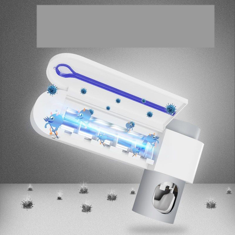Stérilisateur UV & Distributeur de Dentifrice 2-en-1 – Hygiène Familiale