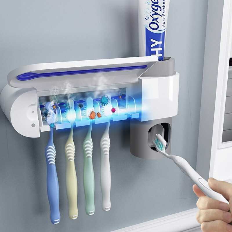 Stérilisateur UV & Distributeur de Dentifrice 2-en-1 – Hygiène Familiale