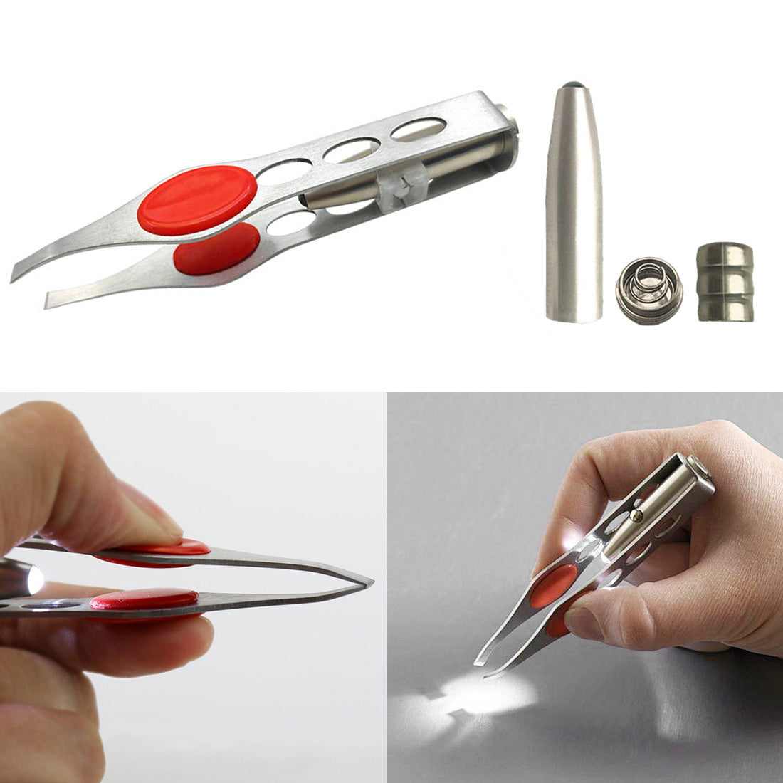 pince à épiler, accessoire beauté, sourcils, épilation, LED