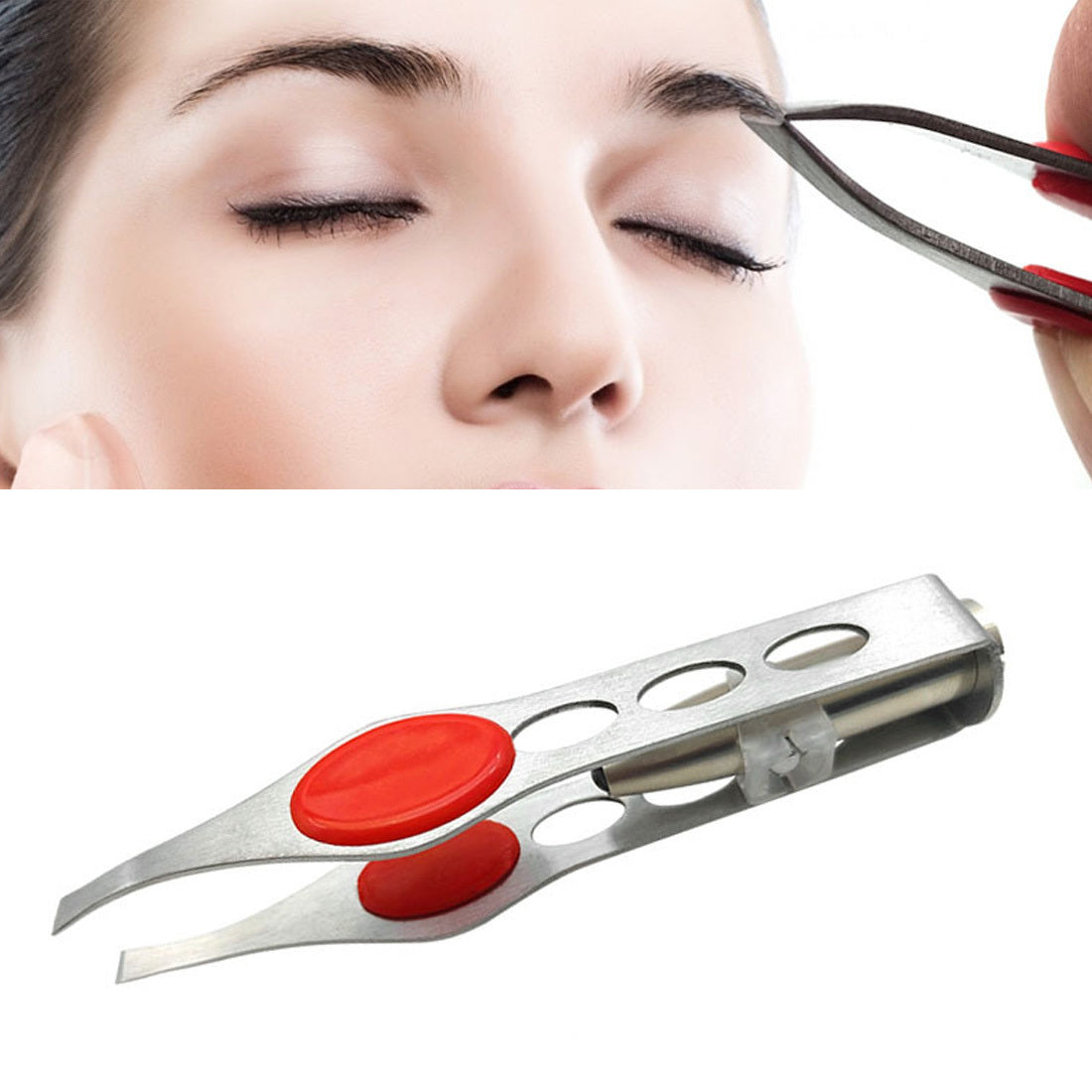 pince à épiler, accessoire beauté, sourcils, épilation, LED