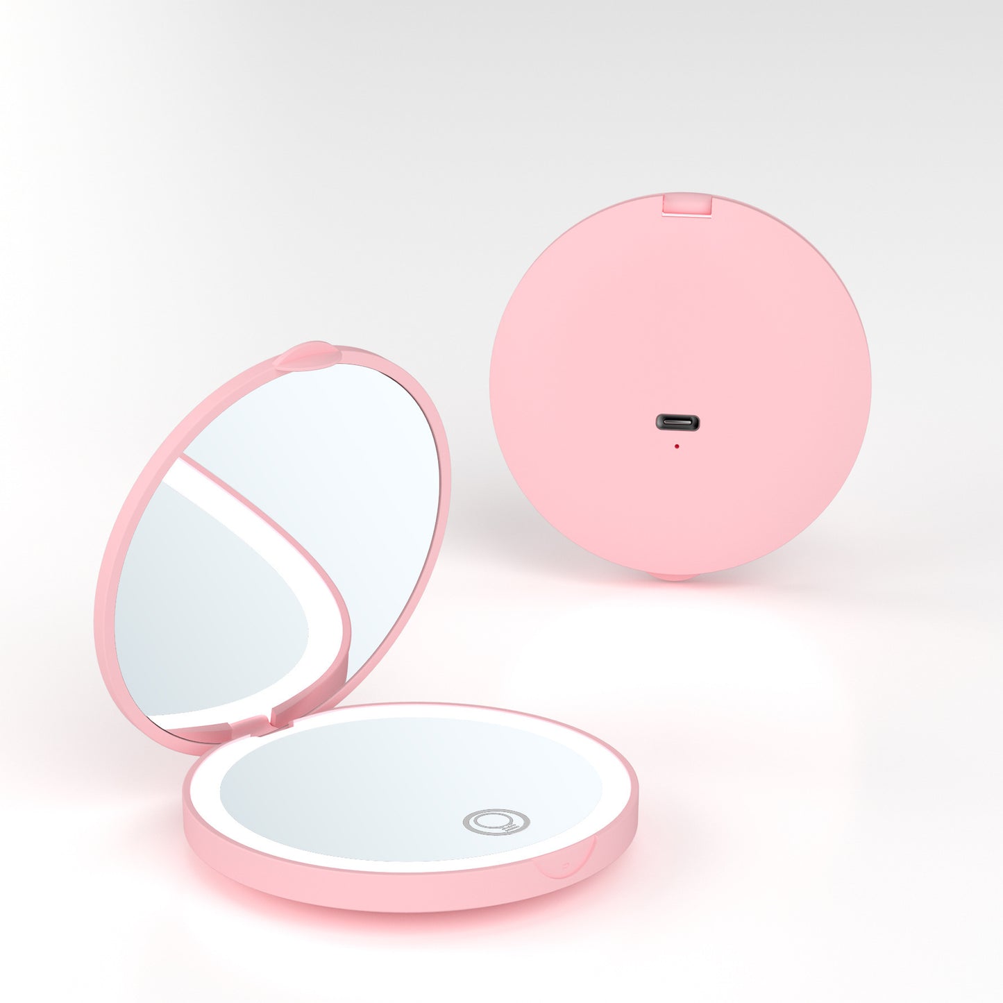 Miroir LED Pliable Rechargeable – Lumière & Grossissement x2