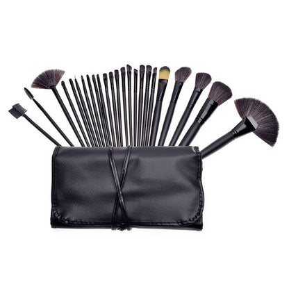 Set 24 Pinceaux de Maquillage + Pochette — Poils Synthétiques Vegan